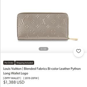 Louis Vuitton Metallic zippy wallet